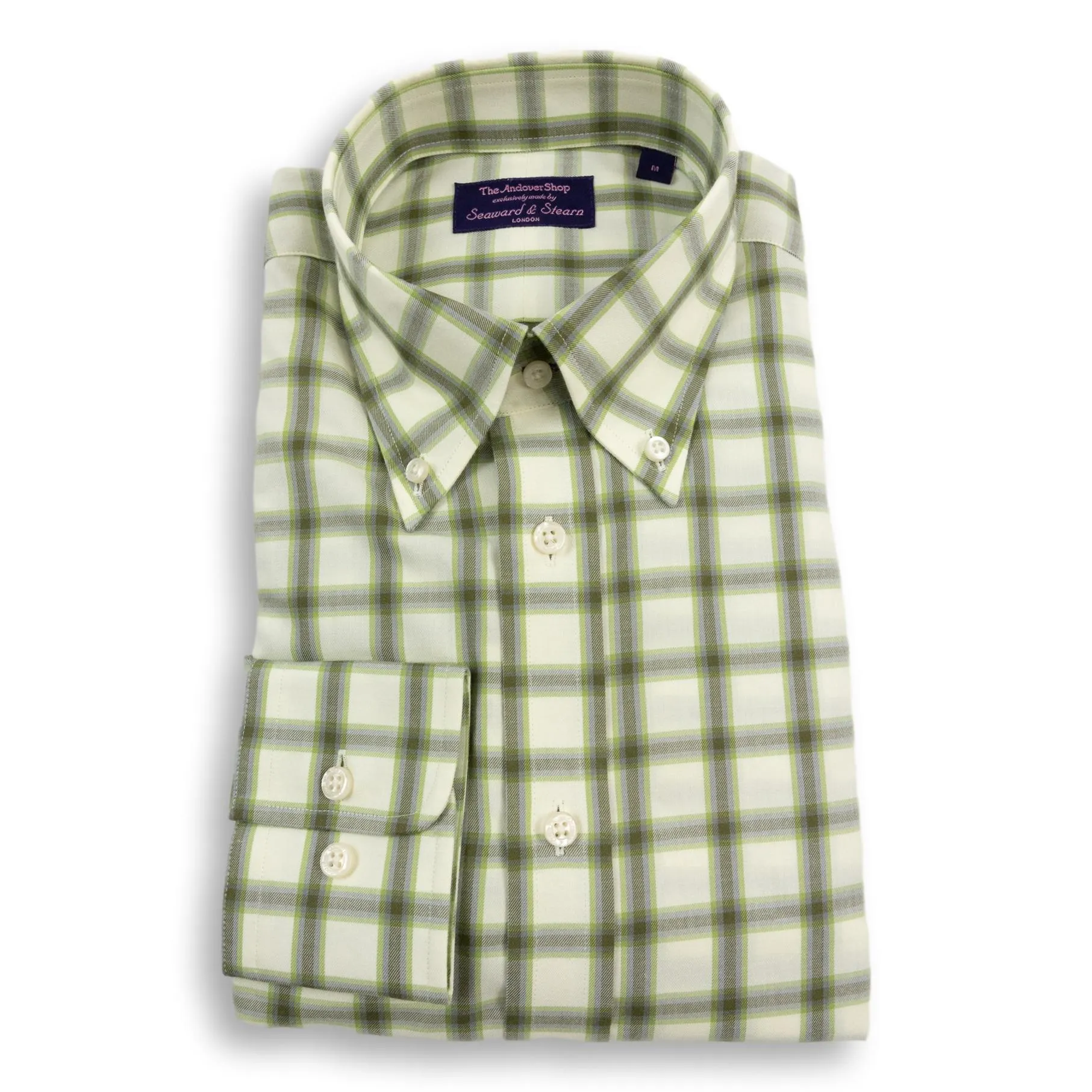 Fern Green Graph Check Button Down Sport Shirt sold by The Andover Shop