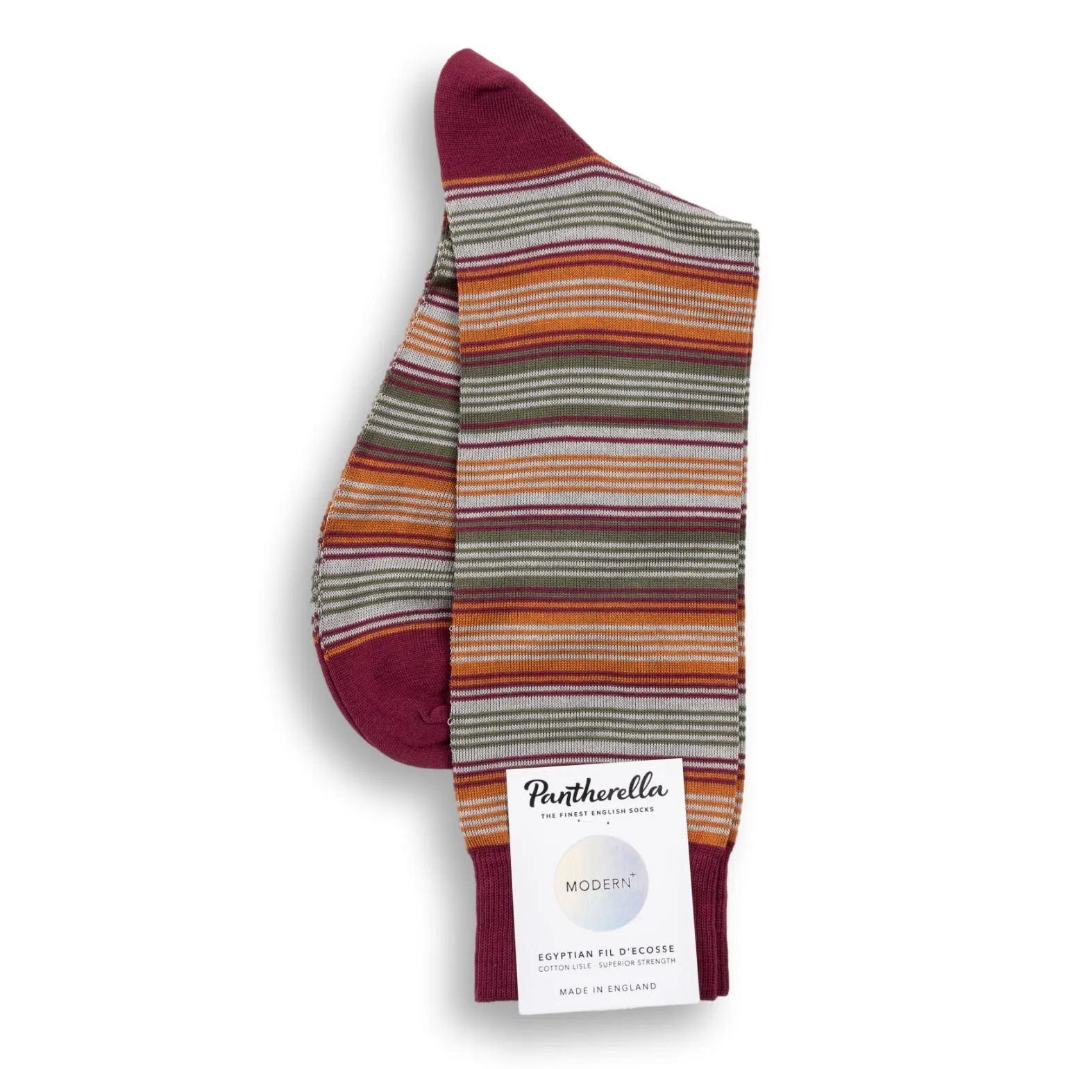 Stanage Stripe Mid-Calf Dress Socks sold by The Andover Shop product image thumbnail 3