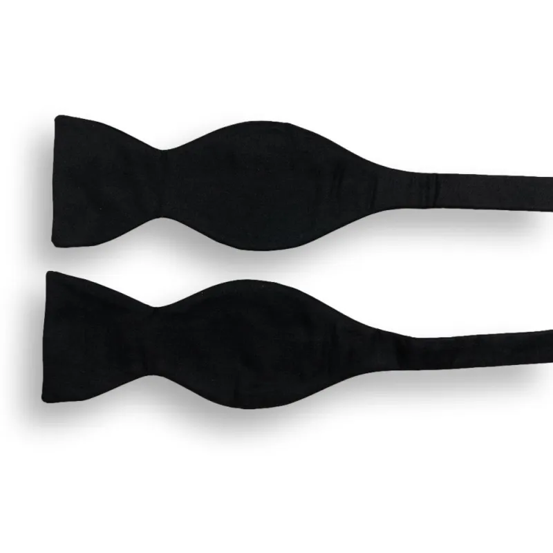 Black Barathea Woven Silk Bow Tie sold by The Andover Shop