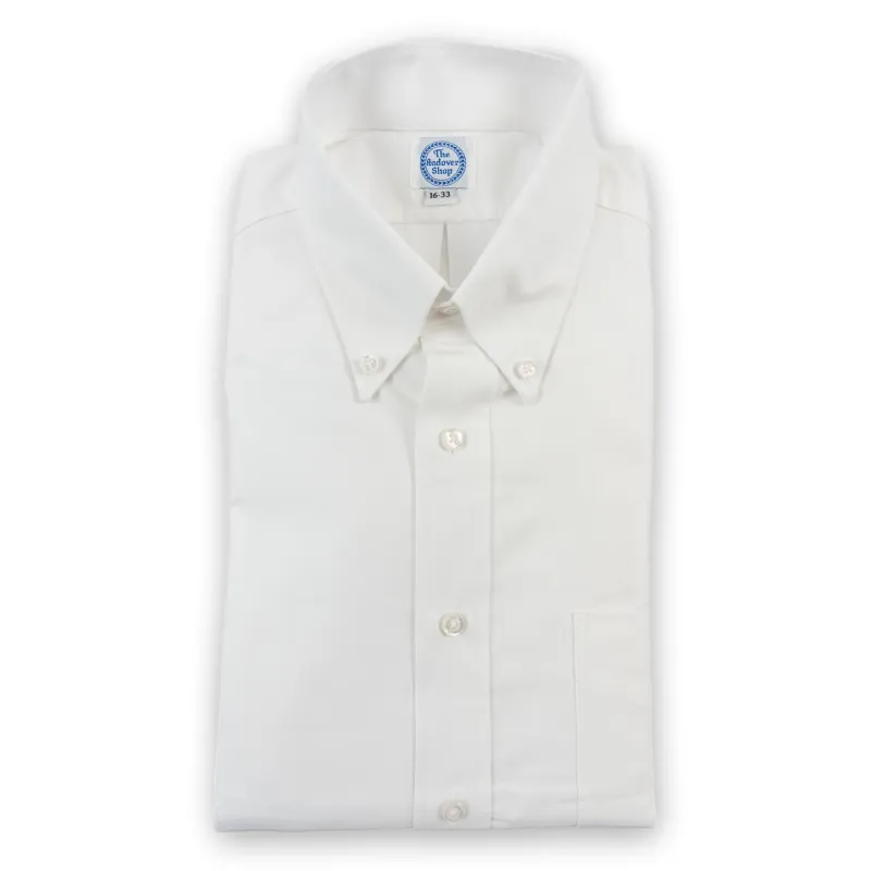 White Pinpoint Button Down Dress Shirt sold by The Andover Shop