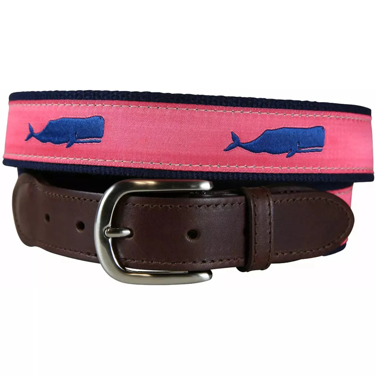 Moby Whale Leather Tab Belt sold by The Andover Shop