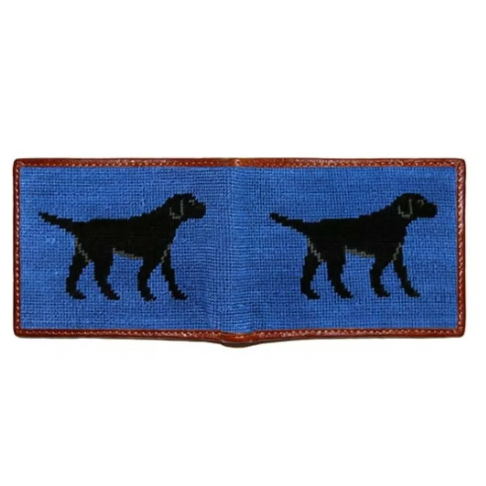 Black Lab Needlepoint Bi-Fold Wallet sold by The Andover Shop product image thumbnail 2