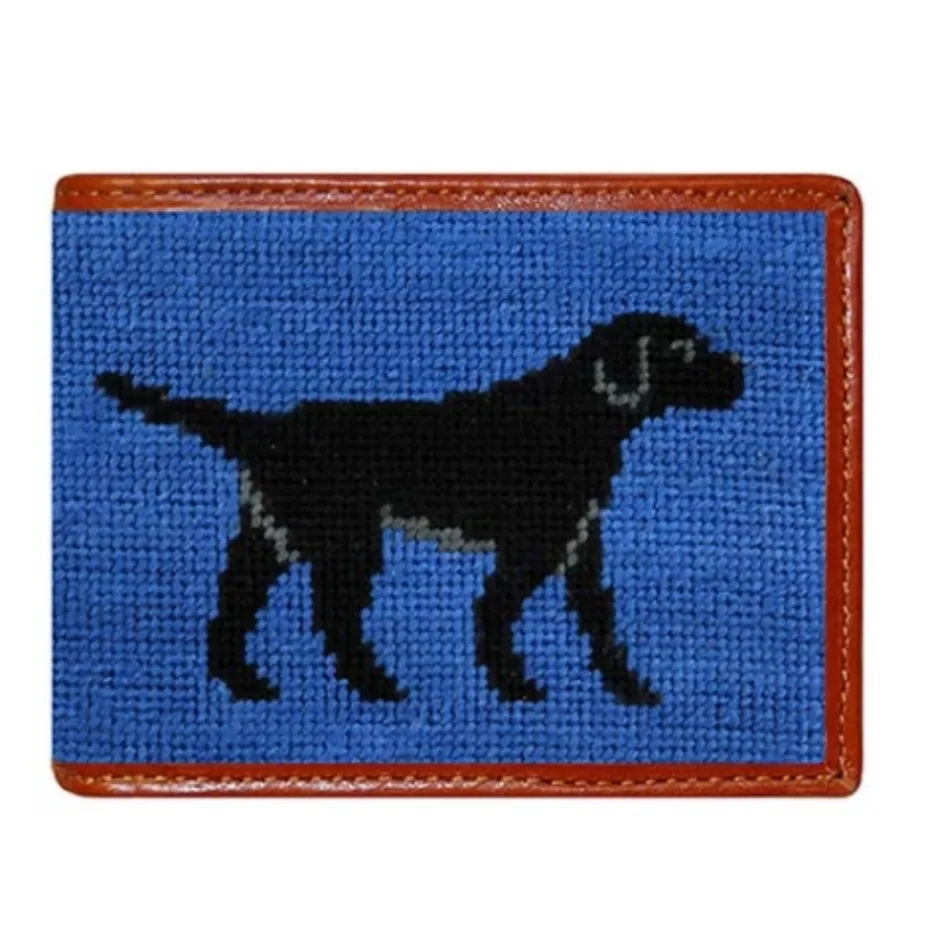 Black Lab Needlepoint Bi-Fold Wallet sold by The Andover Shop