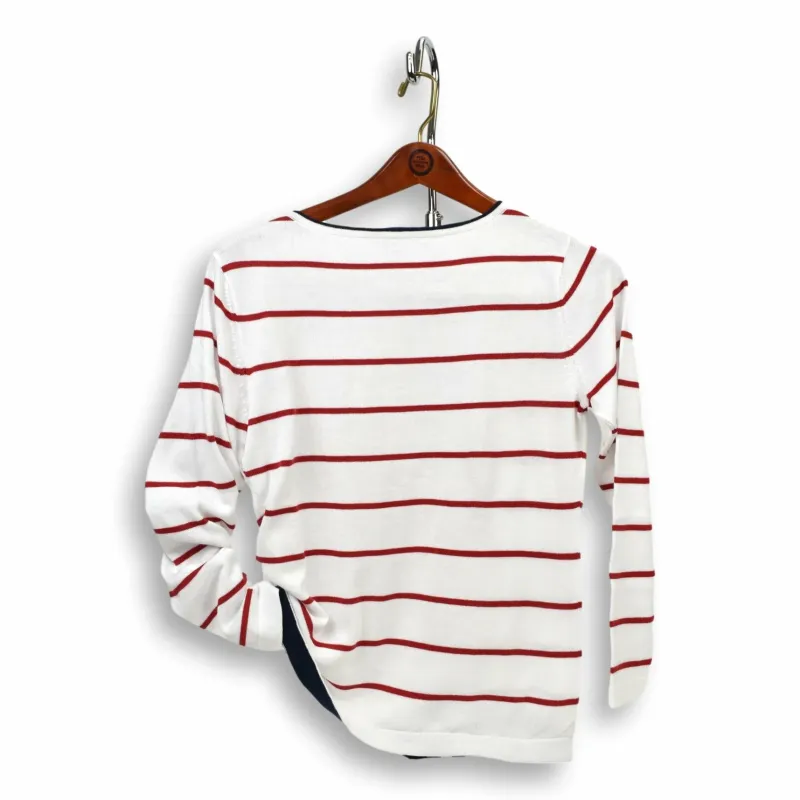 Boatneck Thin Stripe Sweater sold by The Andover Shop