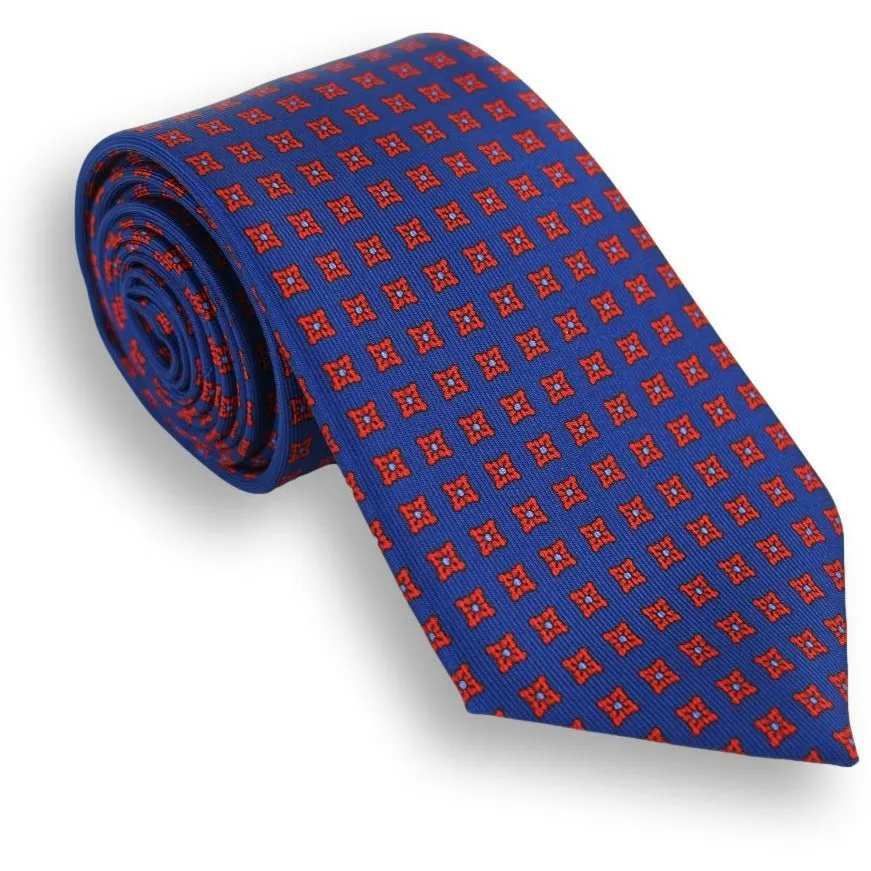 Classic Square Neat Motif Silk Tie sold by The Andover Shop product image thumbnail 2
