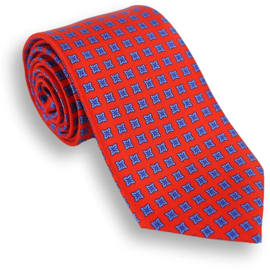 Classic Square Neat Motif Silk Tie sold by The Andover Shop product image thumbnail 4