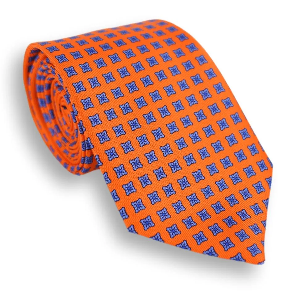 Classic Square Neat Motif Silk Tie sold by The Andover Shop product image thumbnail 3