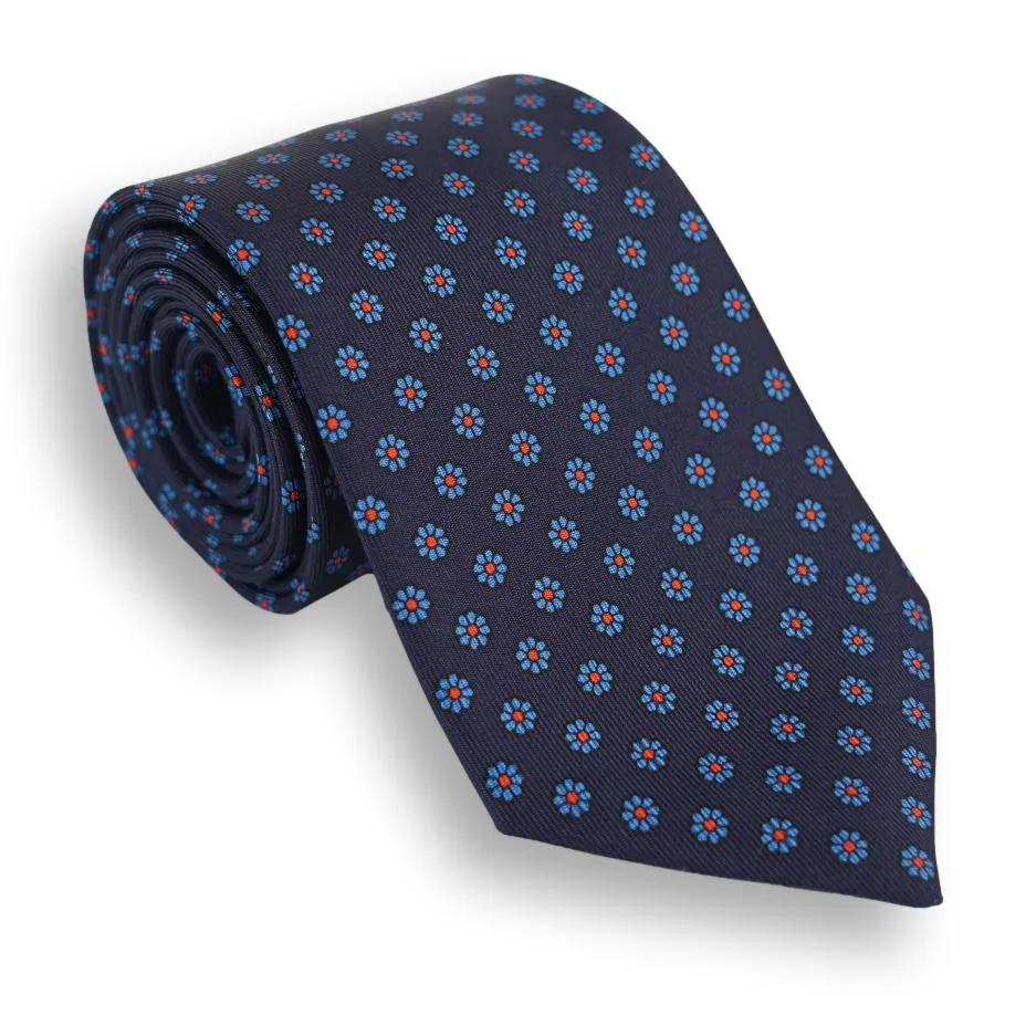 Large Flower Motif Silk Tie sold by The Andover Shop product image thumbnail 3