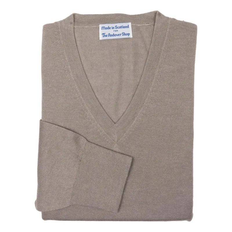 Joshua Cashmere and Silk Blend V-Neck Sweater sold by The Andover Shop