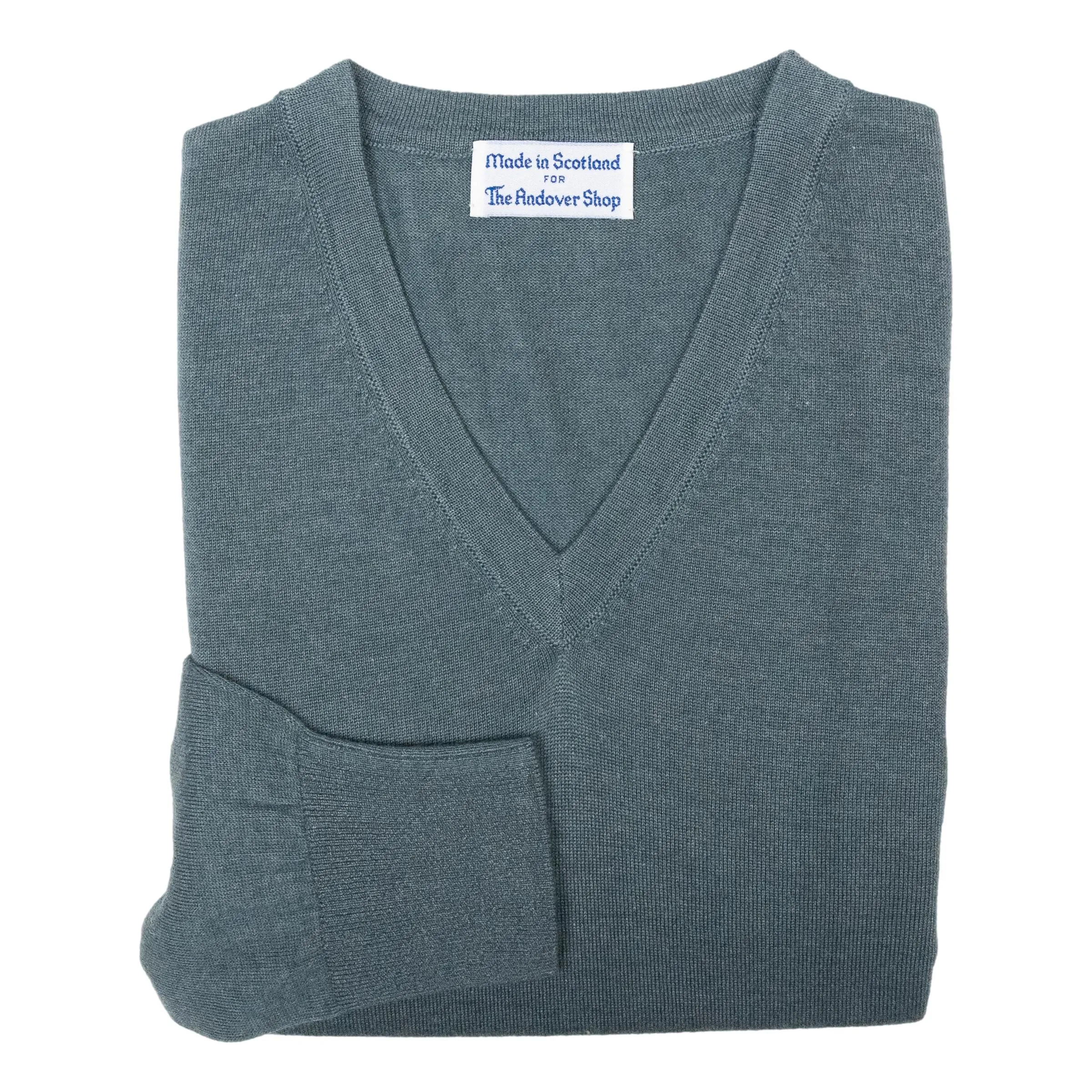 Joshua Cashmere and Silk Blend V-Neck Sweater sold by The Andover Shop product image thumbnail 5