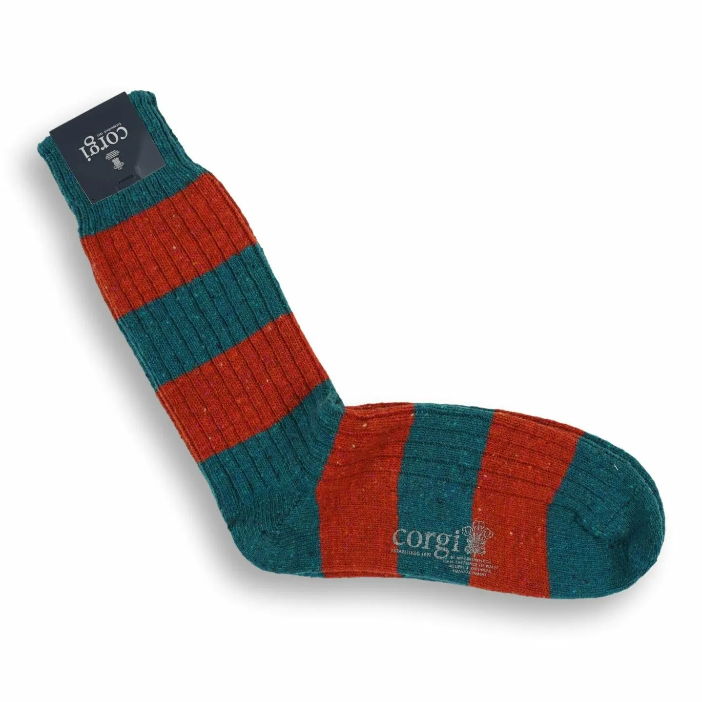 Rugby Stripe Donegal Wool Sock sold by The Andover Shop product image thumbnail 3