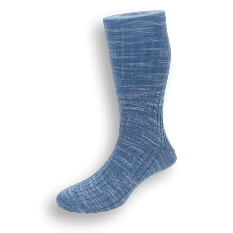 Mid-Calf Cotton Ocean Dress Sock sold by The Andover Shop