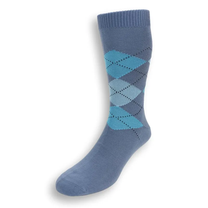 Mid-Calf Cotton Argyle Dress Sock sold by The Andover Shop