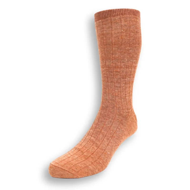 Mid-Calf Marl Linen Dress Sock sold by The Andover Shop