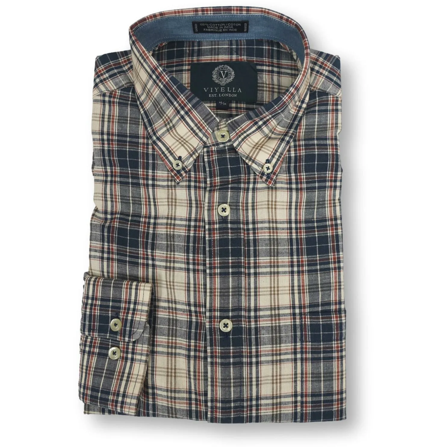 Viyella 100% Cotton Madras Sport Shirt sold by The Andover Shop