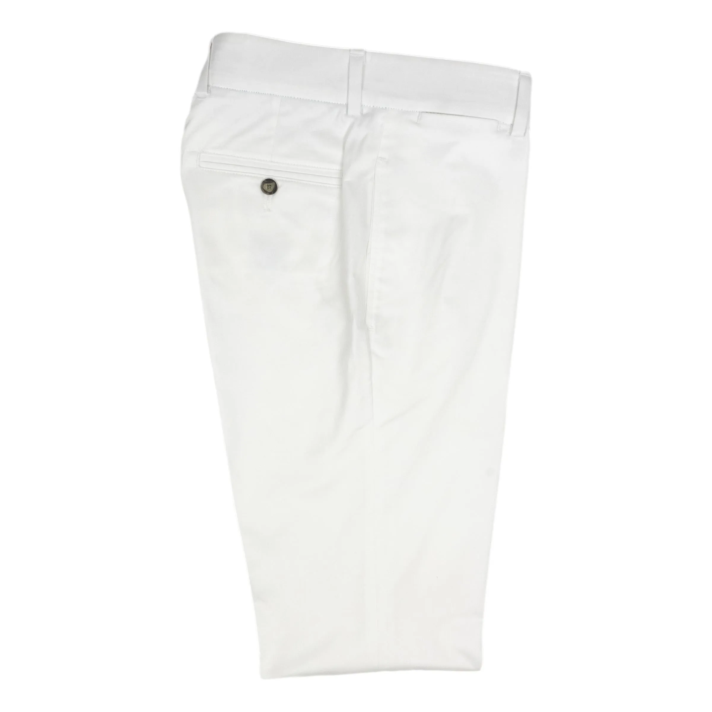 Cotton Khaki Twill Plain Front Trouser sold by The Andover Shop product image thumbnail 3