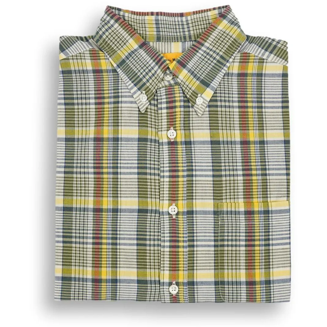 Summer Olive Button Down Madras Sport Shirt sold by The Andover Shop product image thumbnail 2