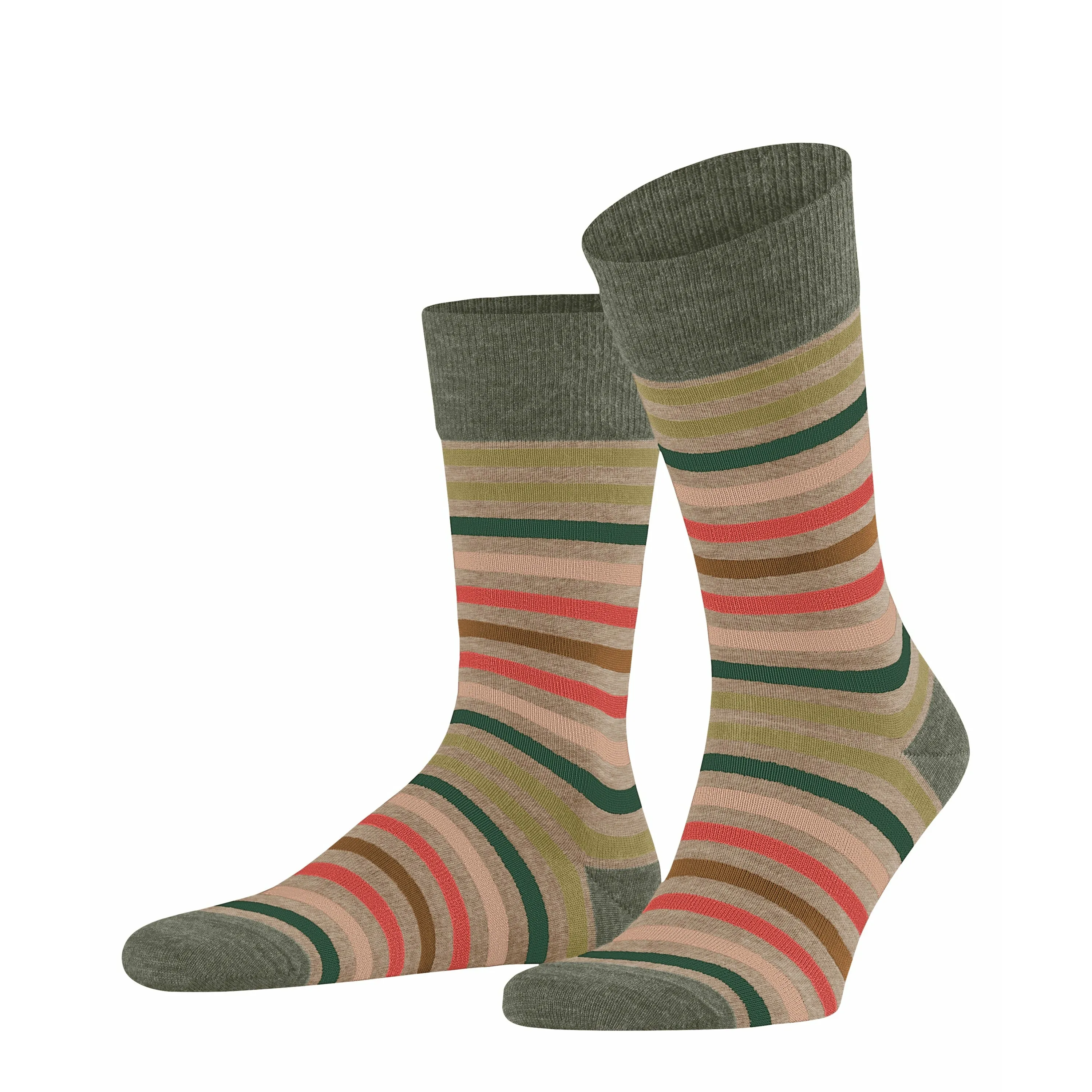 Tinted Stripe Mid-Calf Dress Sock sold by The Andover Shop