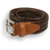 Lexington Braided Leather Stretch Belt sold by The Andover Shop