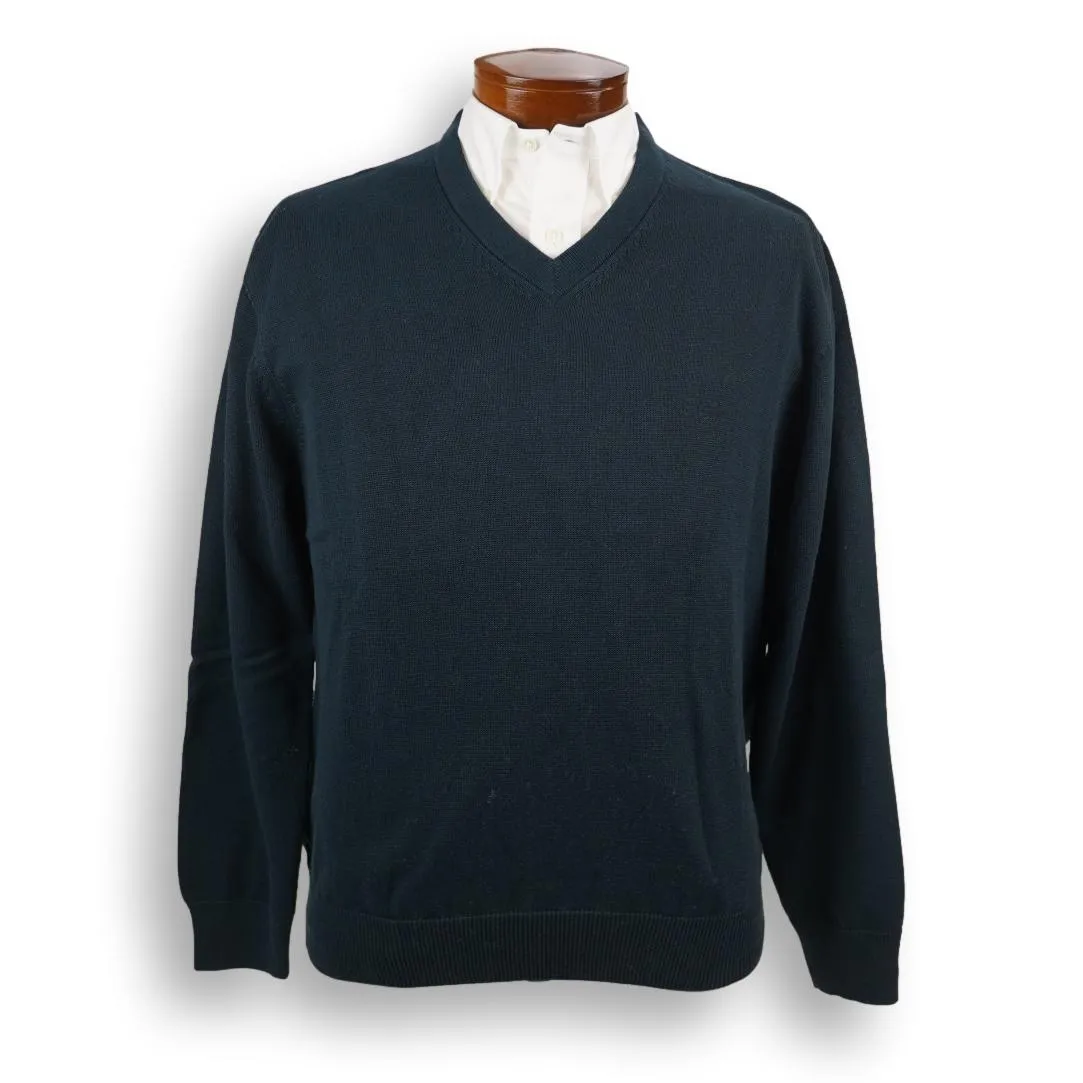 Pima Cotton V-Neck Sweater sold by The Andover Shop product image thumbnail 2