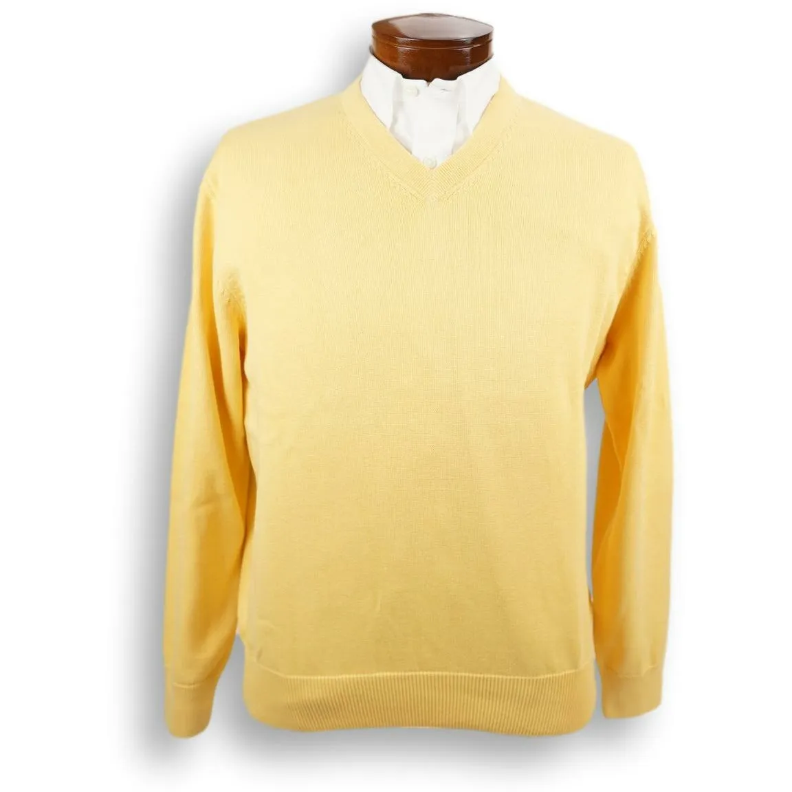 Pima Cotton V-Neck Sweater sold by The Andover Shop product image thumbnail 4