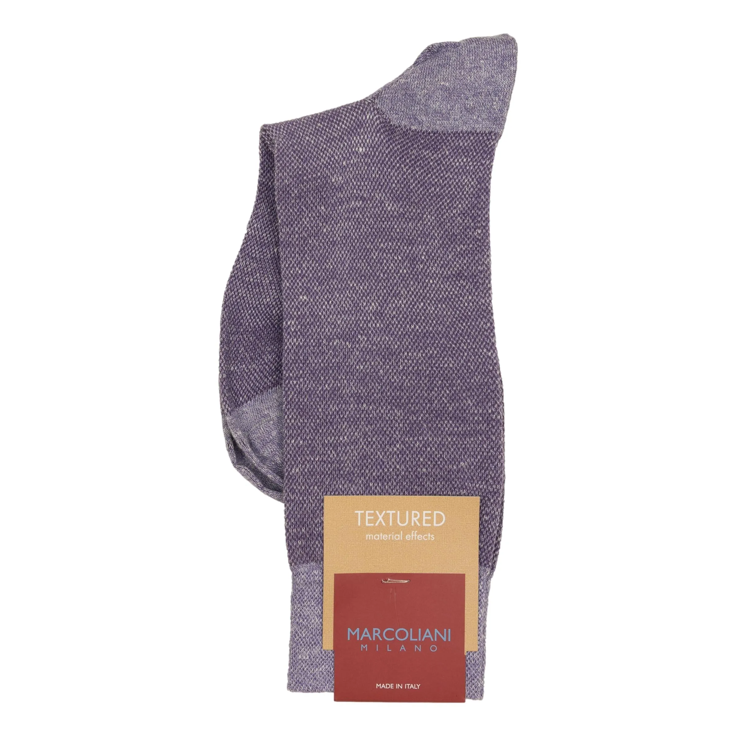 Linen Cotton Blend Piqué Mid-Calf Dress Socks sold by The Andover Shop product image thumbnail 5