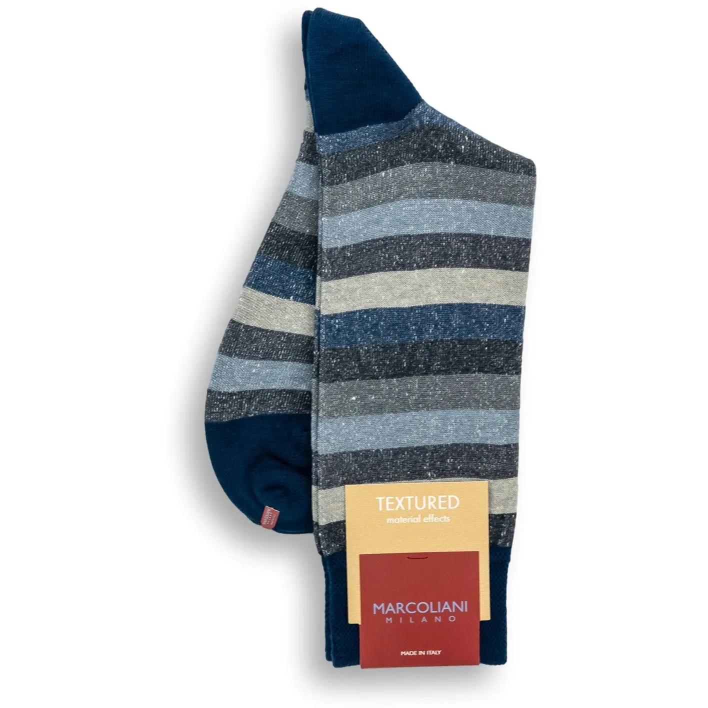 Linen Cotton Blend Tonal Stripe Mid-Calf Dress Socks sold by The Andover Shop product image thumbnail 2