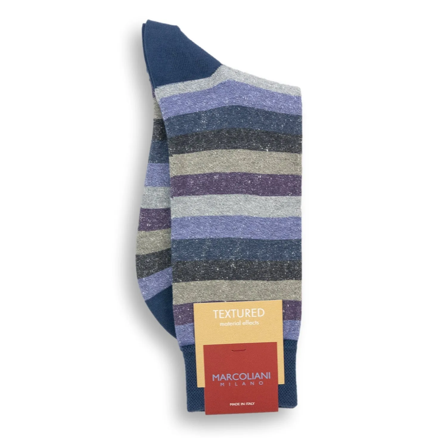Linen Cotton Blend Tonal Stripe Mid-Calf Dress Socks sold by The Andover Shop product image thumbnail 3