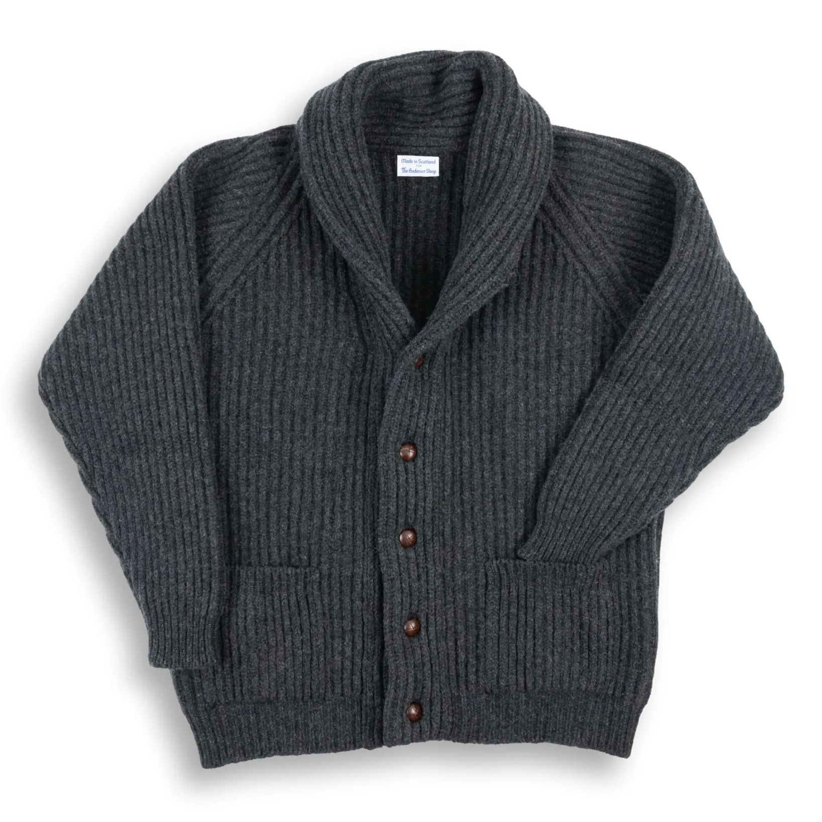 Lambswool Shawl Collar Cardigan Sweater sold by The Andover Shop product image thumbnail 3