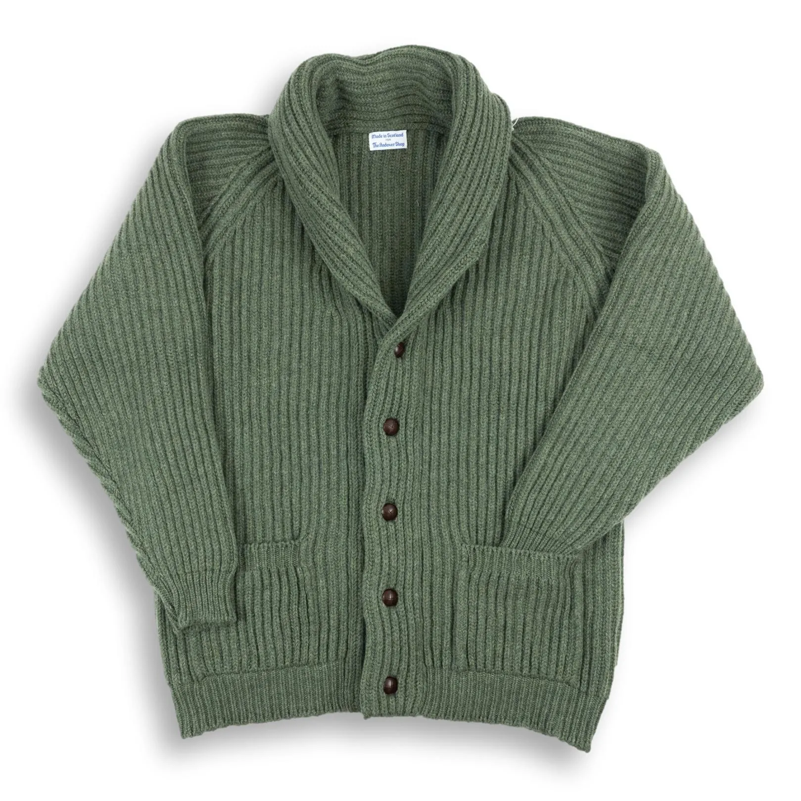 Lambswool Shawl Collar Cardigan Sweater sold by The Andover Shop product image thumbnail 4