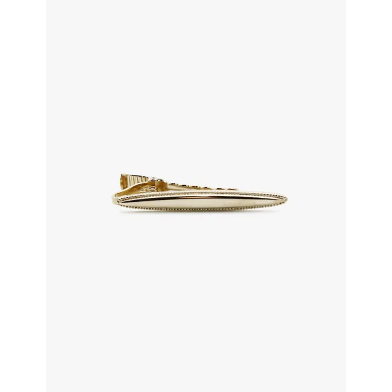 Gold Oval Beaded Tie Bar sold by The Andover Shop