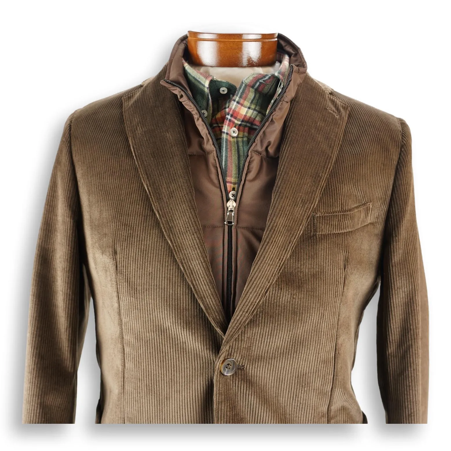 Corduroy Zip-In Liner Sport Coat sold by The Andover Shop product image thumbnail 2