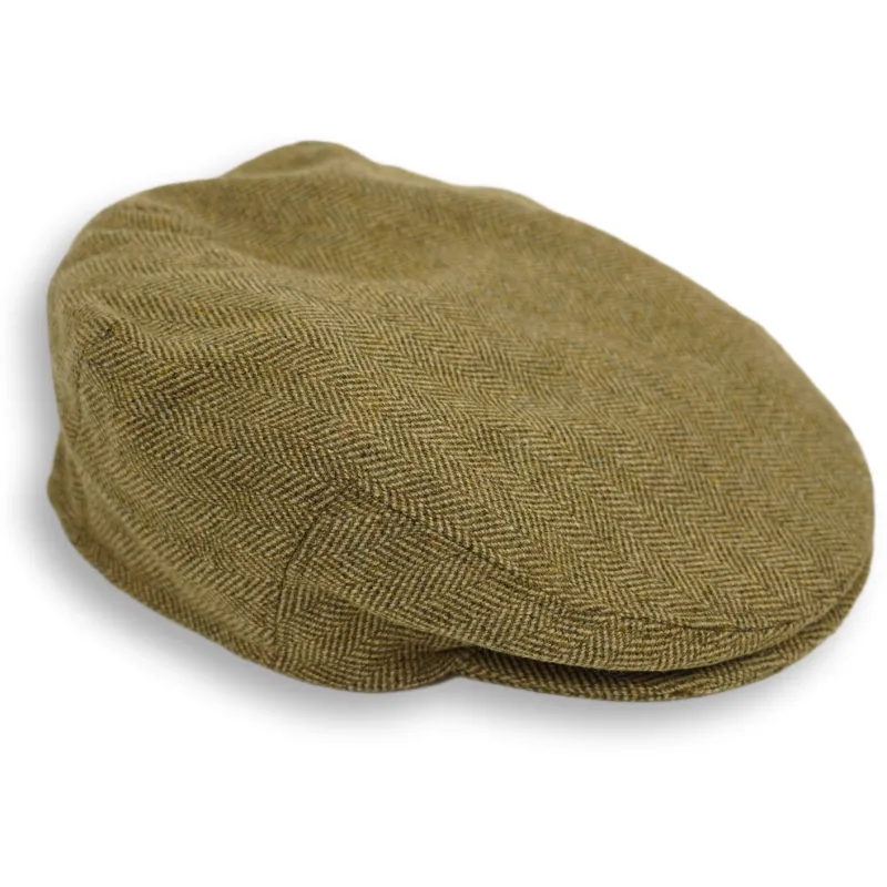 Light Brown Herringbone Wool Cap sold by The Andover Shop