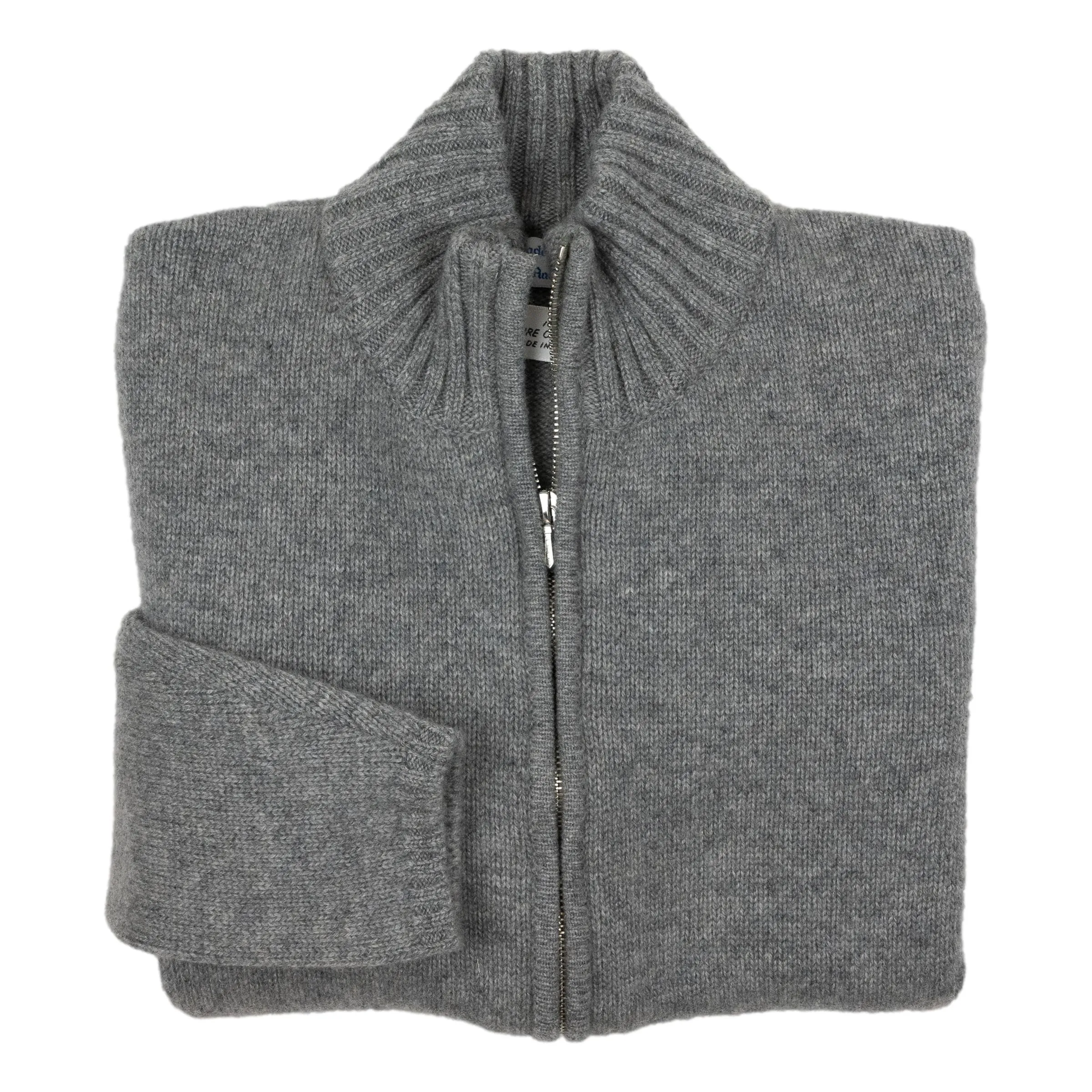 Zola High Neck Zipper Cashmere Sweater sold by The Andover Shop product image thumbnail 5