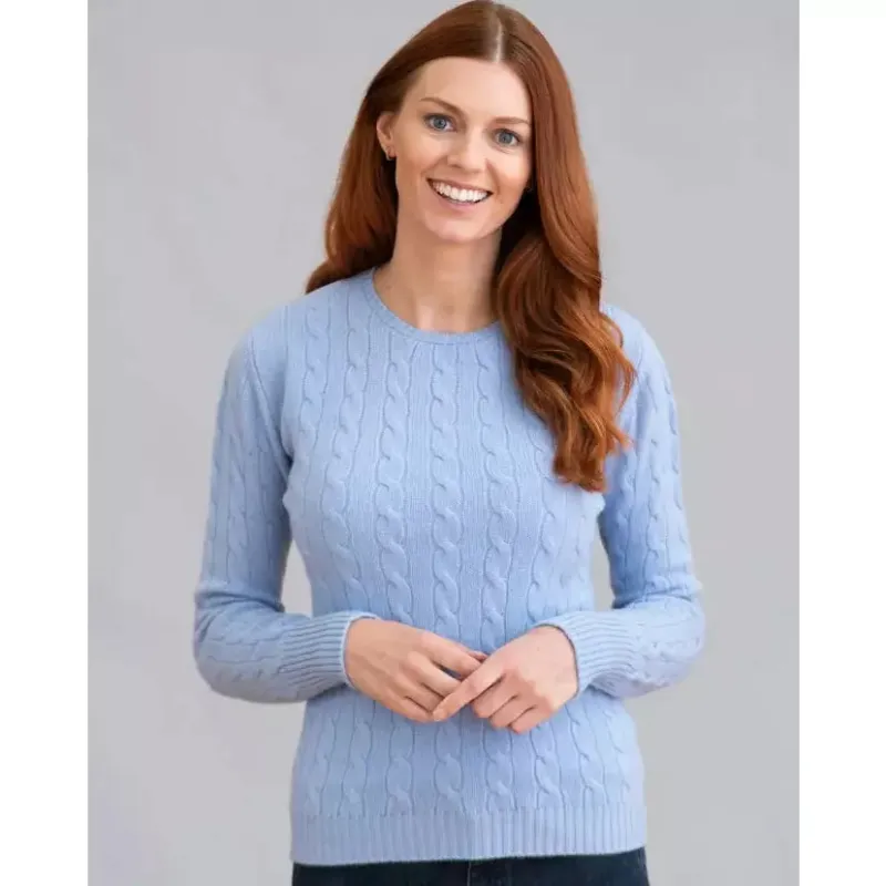 Candice Crew Neck Cashmere Sweater sold by The Andover Shop