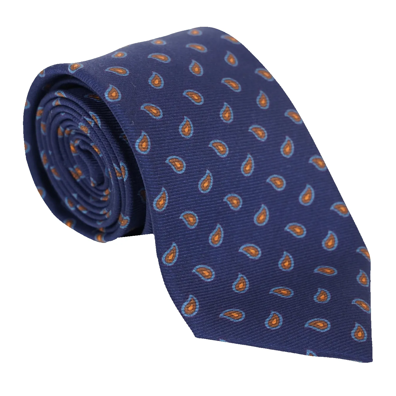 Multicolored Mini Paisley Motif Silk Woven Tie sold by The Andover Shop