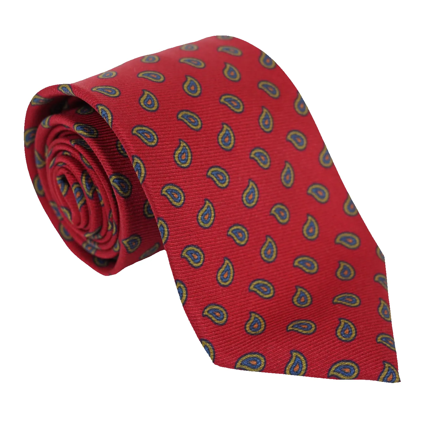 Multicolored Mini Paisley Motif Silk Woven Tie sold by The Andover Shop product image thumbnail 4
