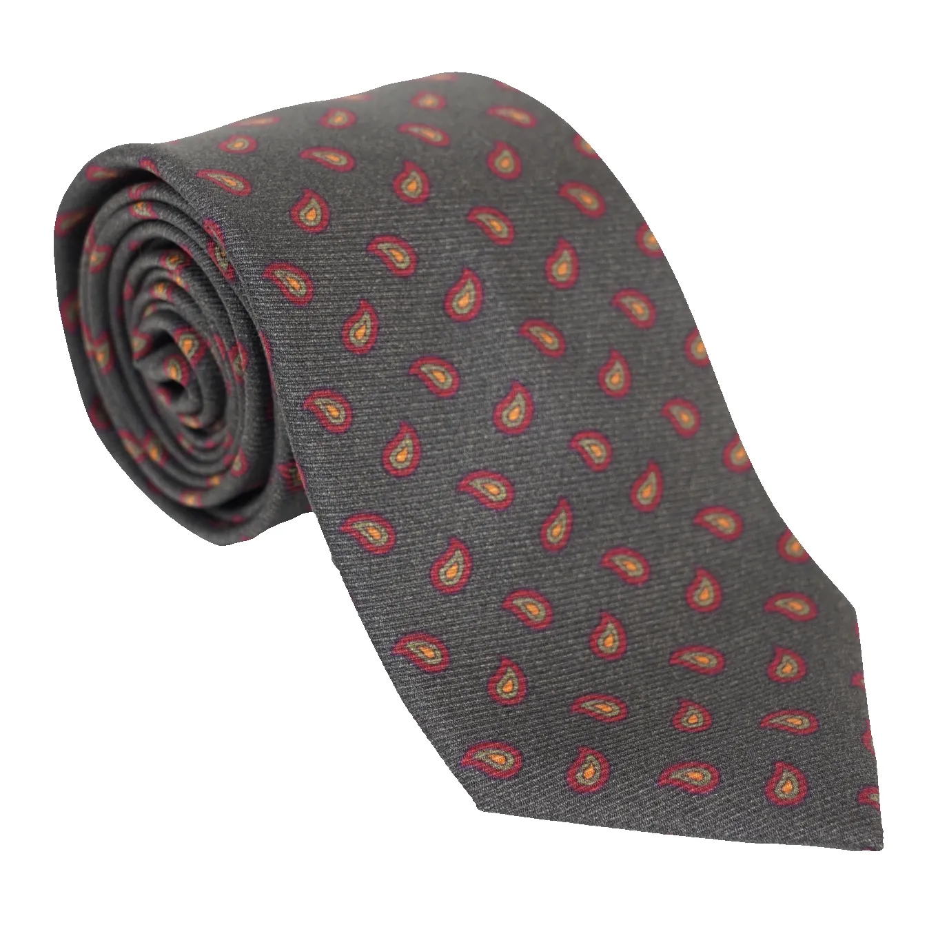 Multicolored Mini Paisley Motif Silk Woven Tie sold by The Andover Shop product image thumbnail 2