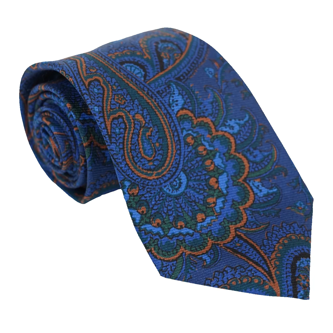 Multicolored Large Paisley Patterned Silk Woven Tie sold by The Andover Shop