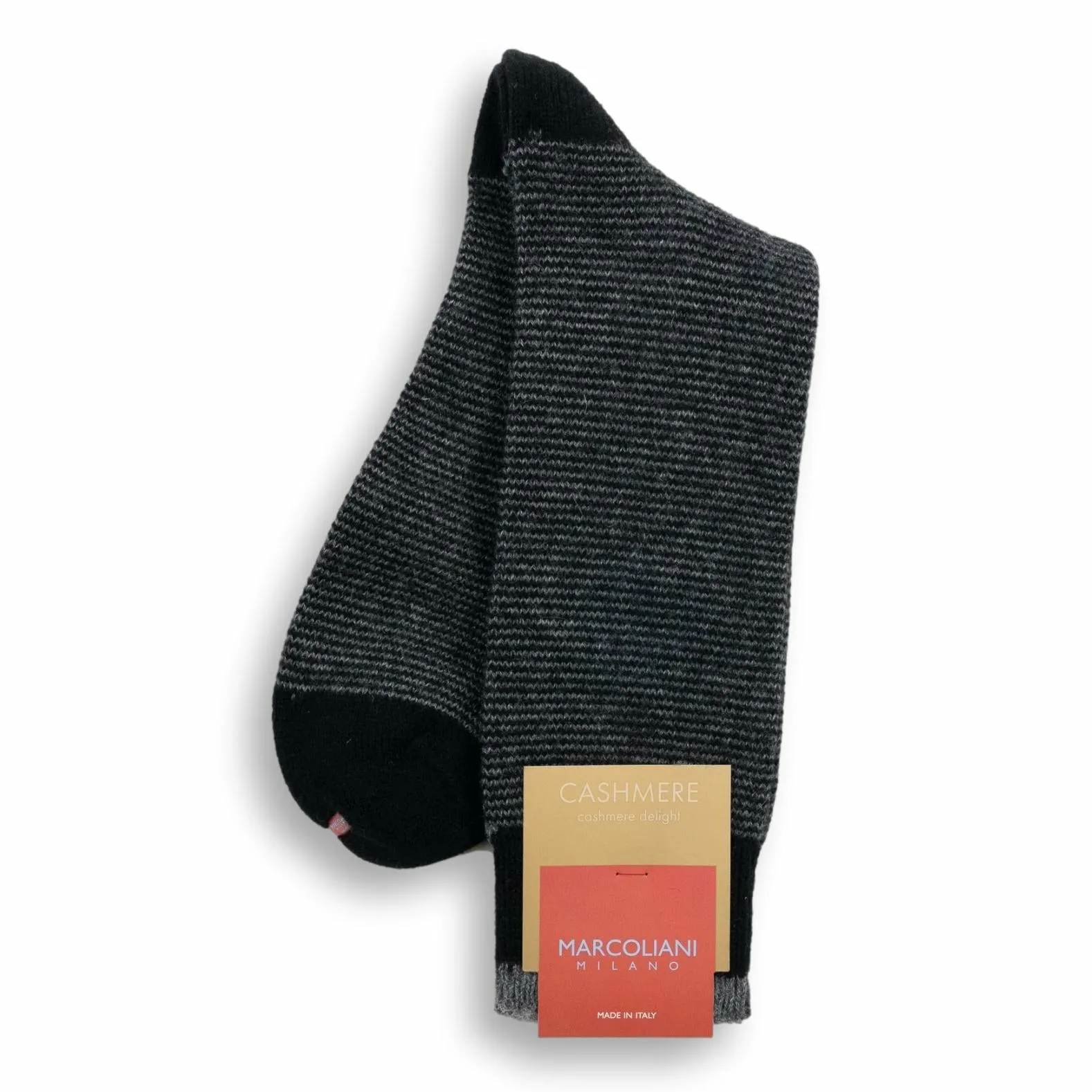 Micro Stripe Cashmere Mid-Calf Dress Socks sold by The Andover Shop product image thumbnail 3