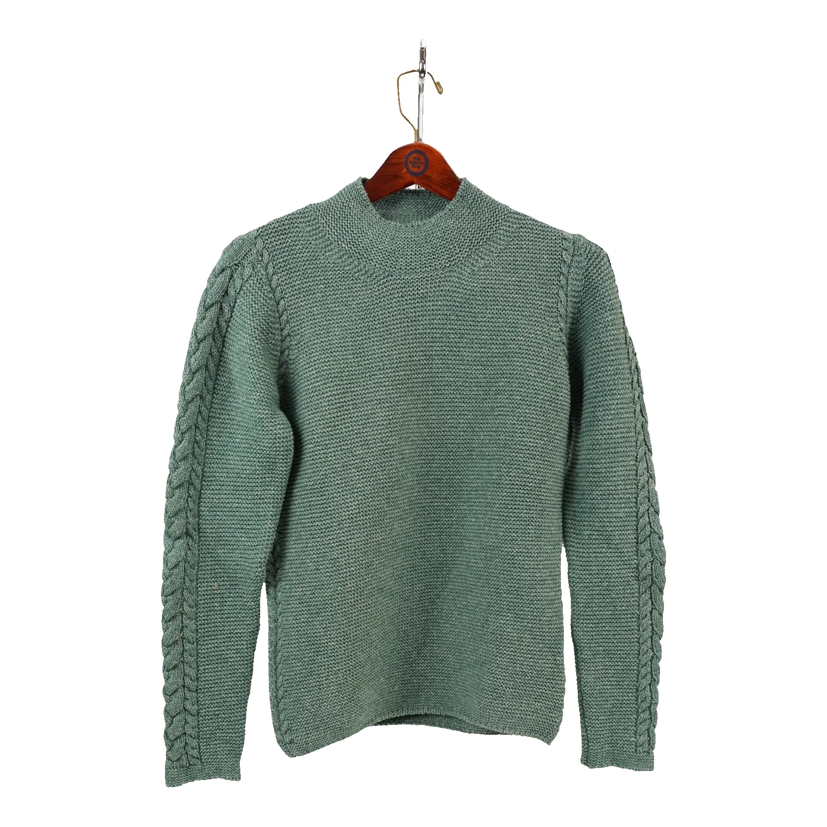 Ladies Knitted Cable Funnel Neck Sweater sold by The Andover Shop product image thumbnail 3