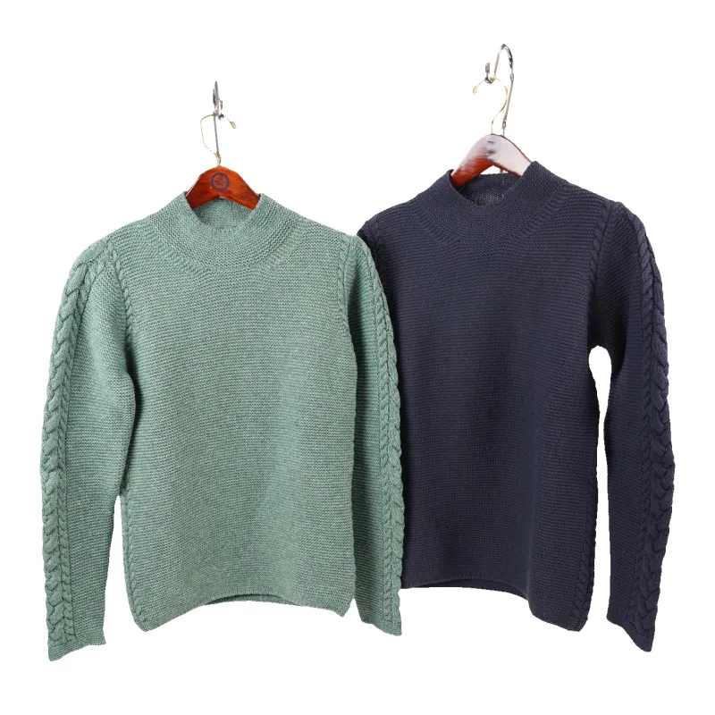 Ladies Knitted Cable Funnel Neck Sweater sold by The Andover Shop