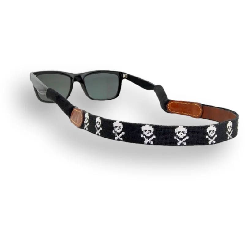 Jolly Roger Needlepoint Sunglass Straps sold by The Andover Shop