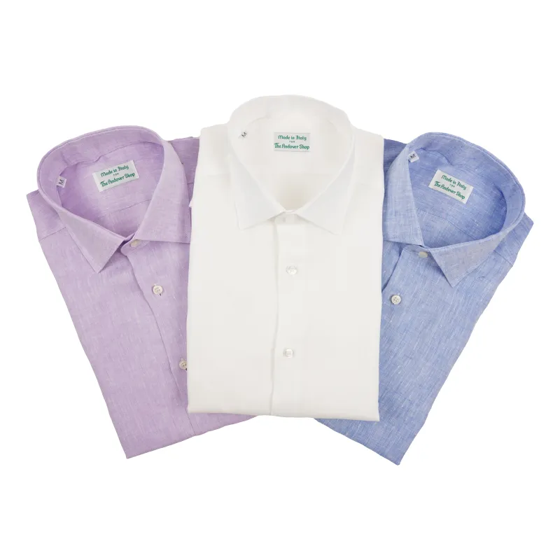 Linen Spread Collar Sport Shirt sold by The Andover Shop