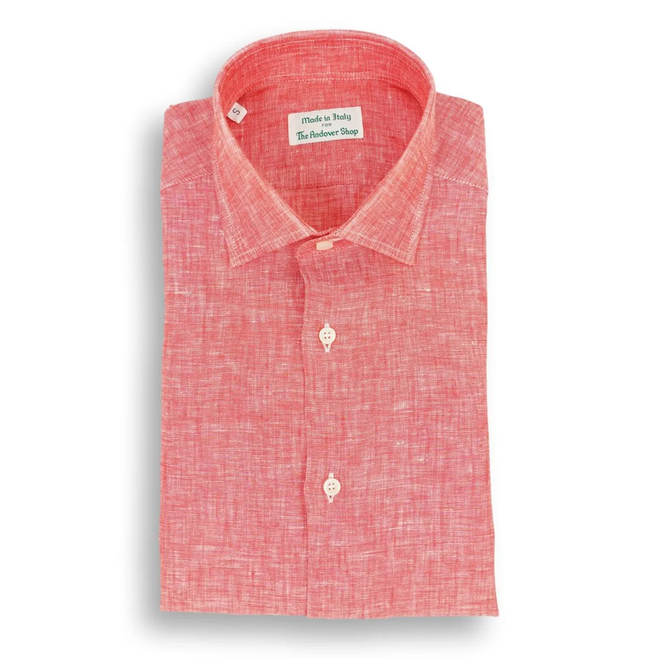 Linen Spread Collar Sport Shirt sold by The Andover Shop product image thumbnail 4