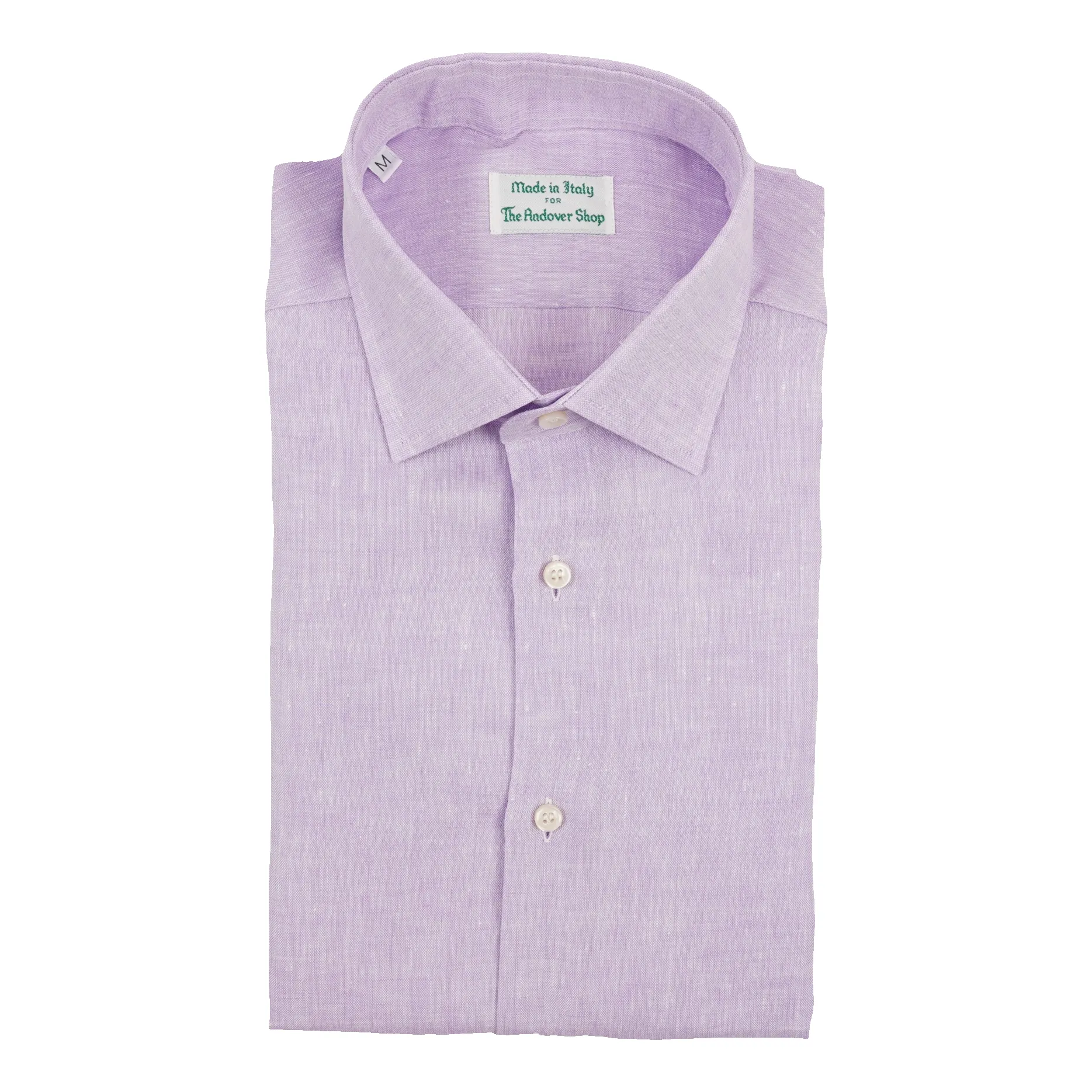 Linen Spread Collar Sport Shirt sold by The Andover Shop product image thumbnail 3