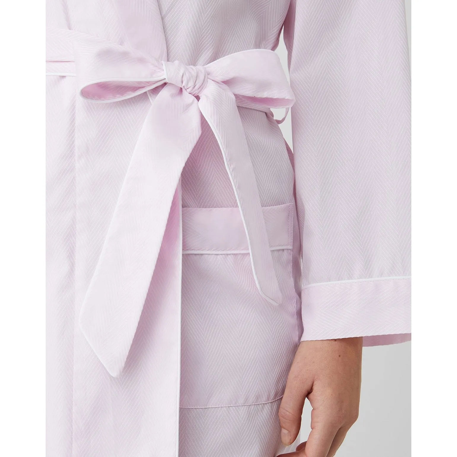 Long Jacquard Dressing Gown sold by The Andover Shop product image thumbnail 2