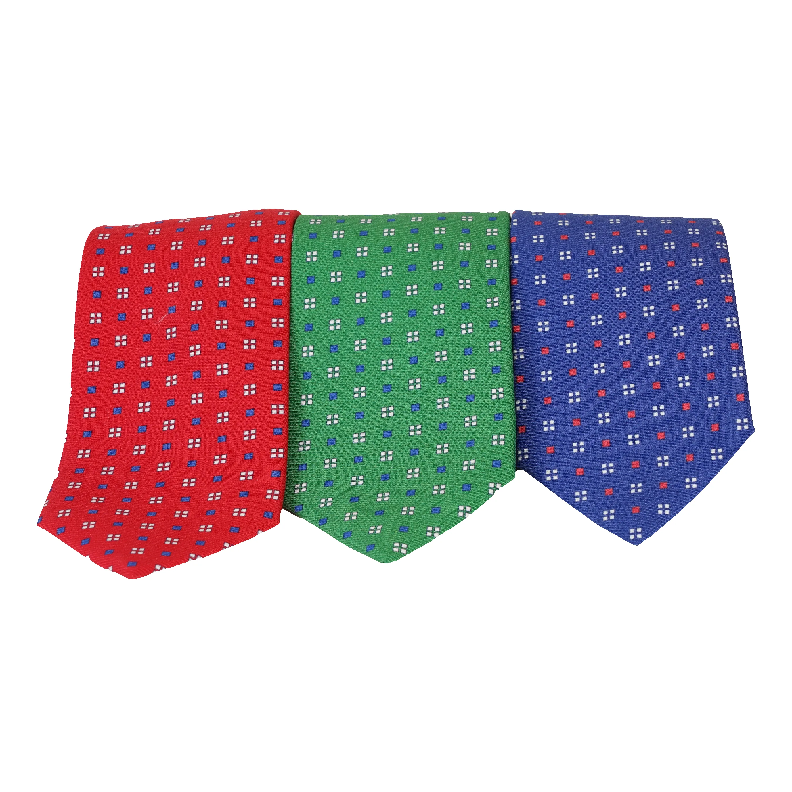 Alternating Squares Neat Silk Tie sold by The Andover Shop