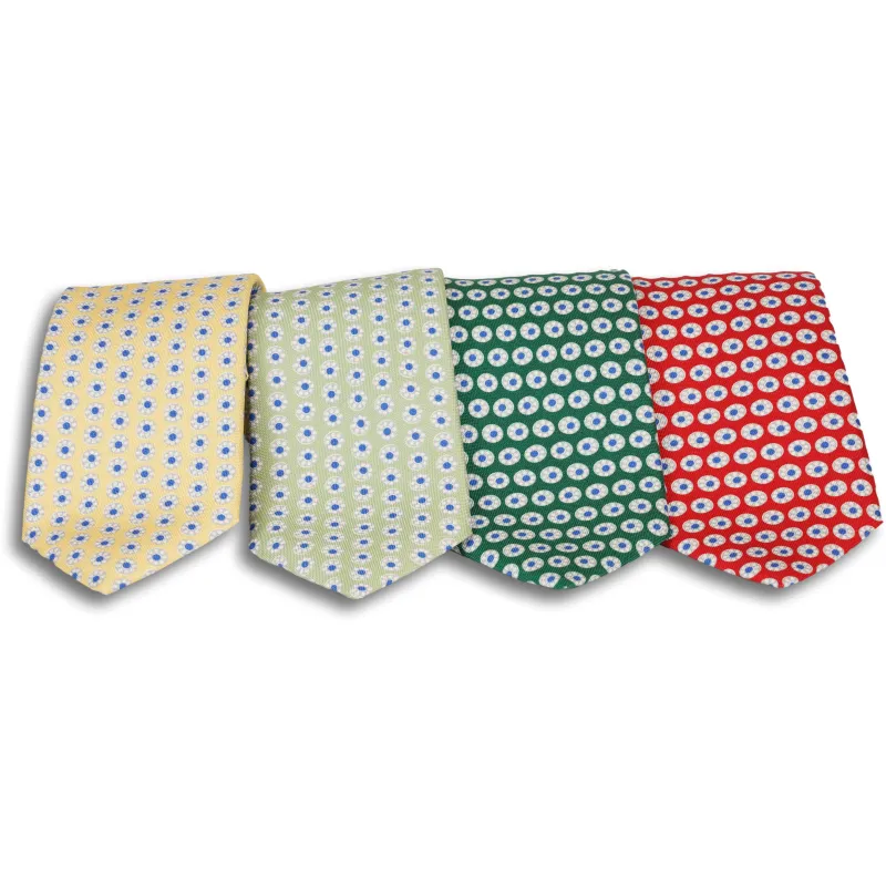 Abstract Flowers Neat Silk Tie sold by The Andover Shop