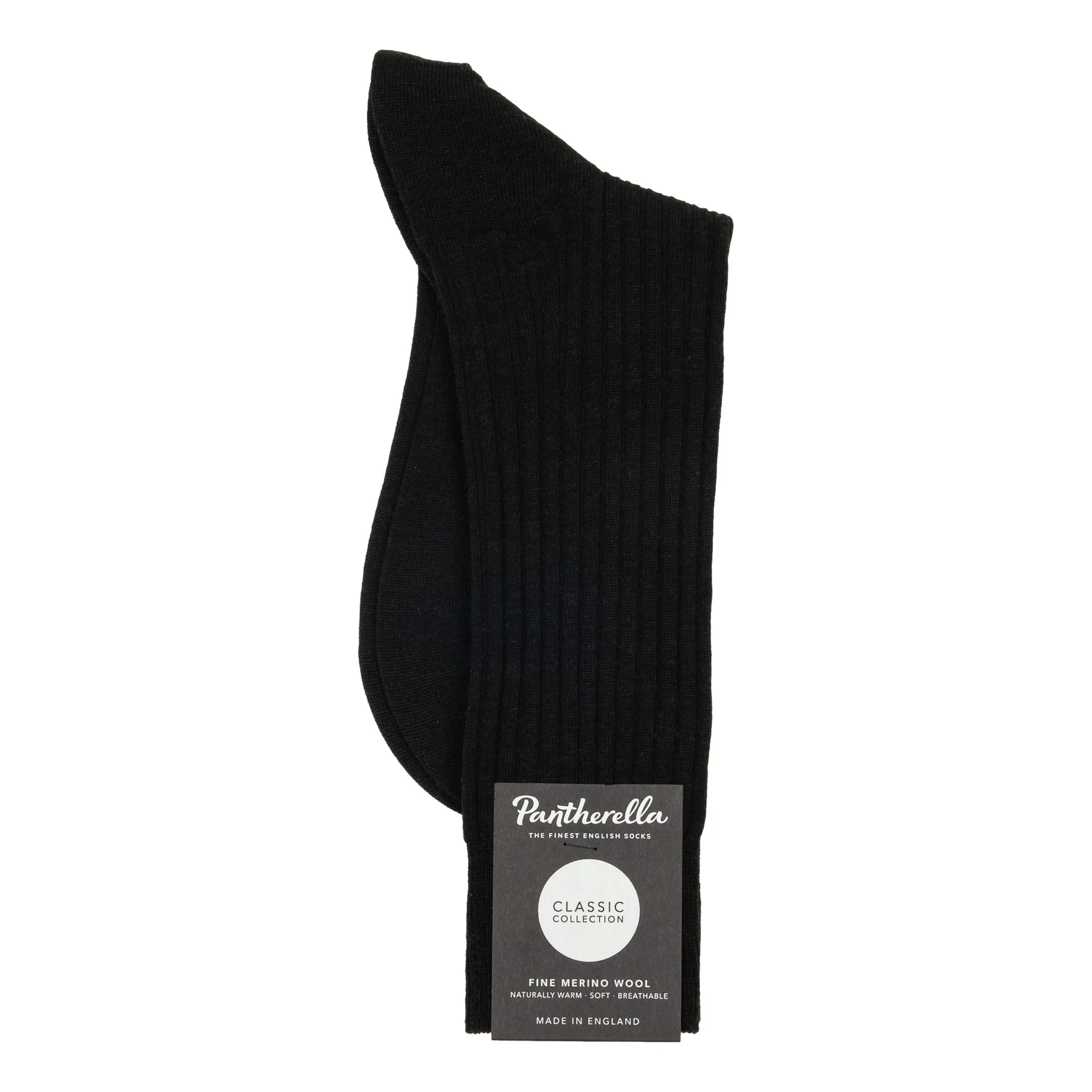 Laburnum 5x3 Rib Merino Wool Mid-calf Dress Socks sold by The Andover Shop product image thumbnail 2